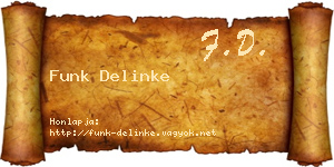 Funk Delinke névjegykártya